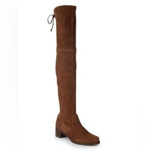 Stuart Weitzman Midland Brown Over-the-Knee Suede Boots